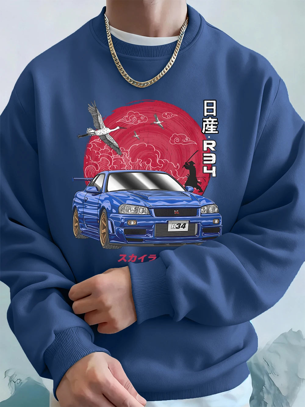 Skyline Gtr R34 Prints crewneck