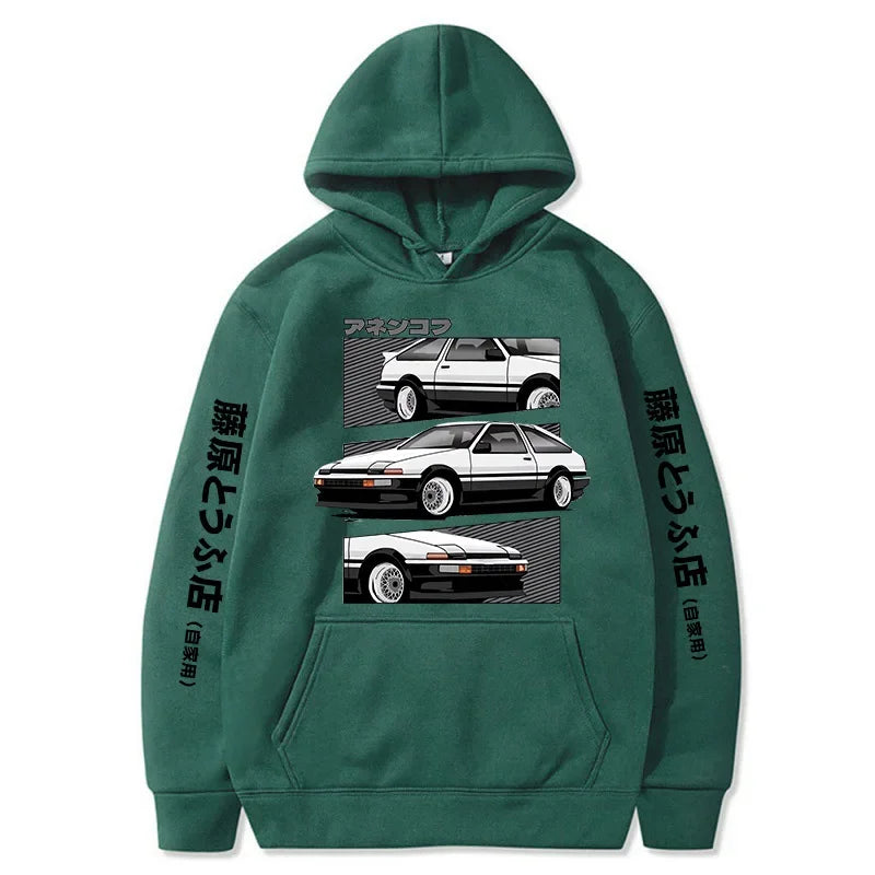 Redsuns Cartoon Anime Initial D Hoodie