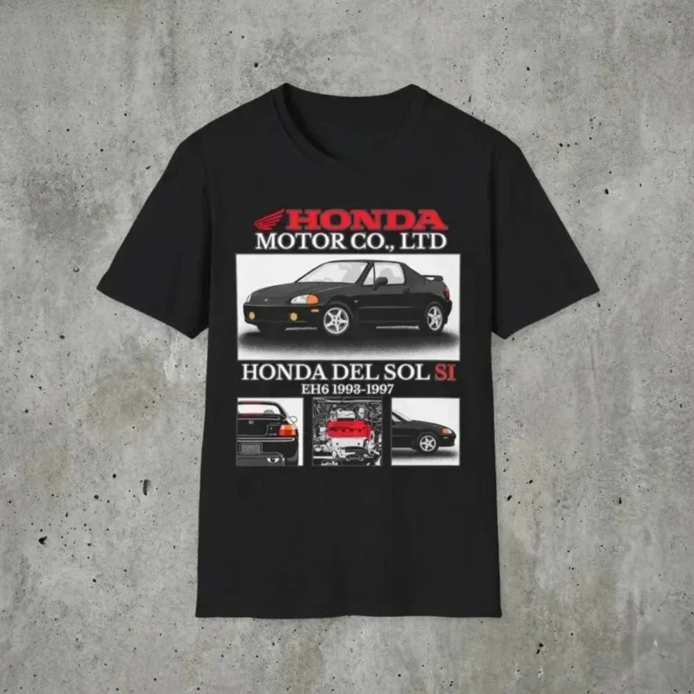 Honda Del Sol Si EH6 1993-1997 JDM Tee Summer
