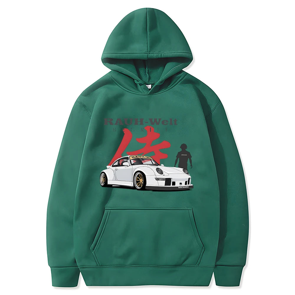 Manga Print Hoodie Japanese hoodie