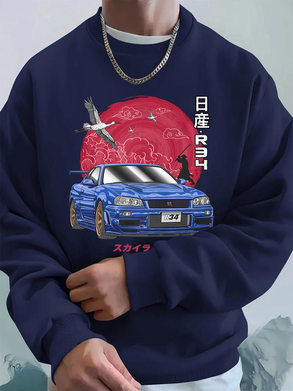 Skyline Gtr R34 Prints crewneck