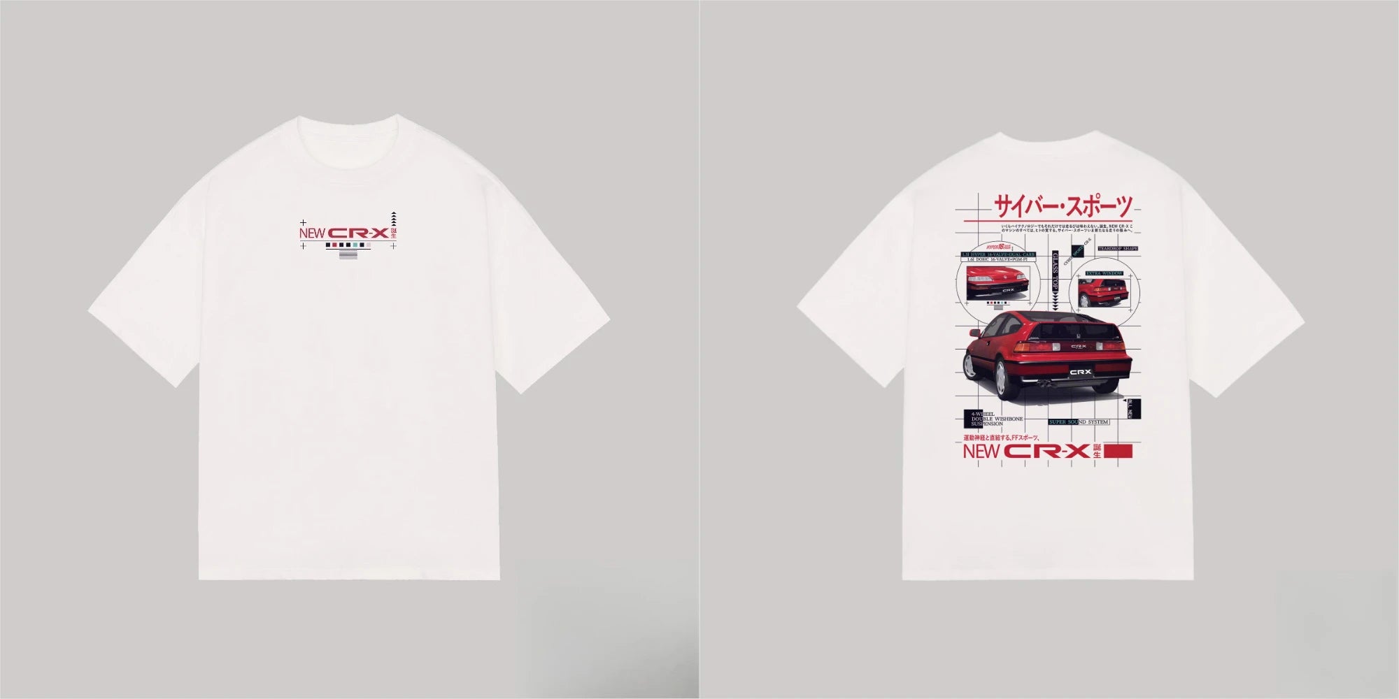 Honda CR-X  T-shirt Summer