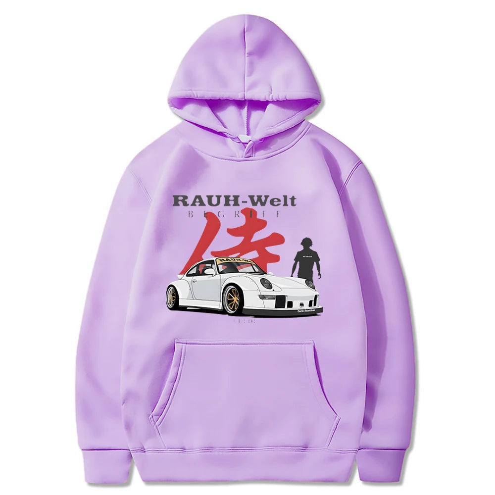 Manga Print Hoodie Japanese hoodie