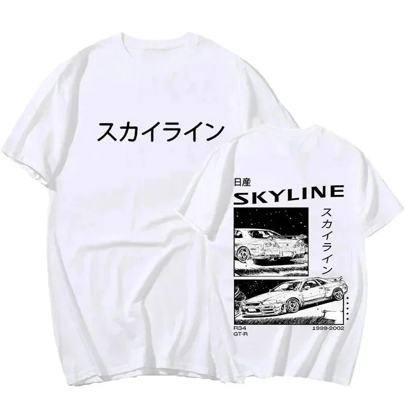 Anime Drift AE86 Initial D Double Sided T Shirt