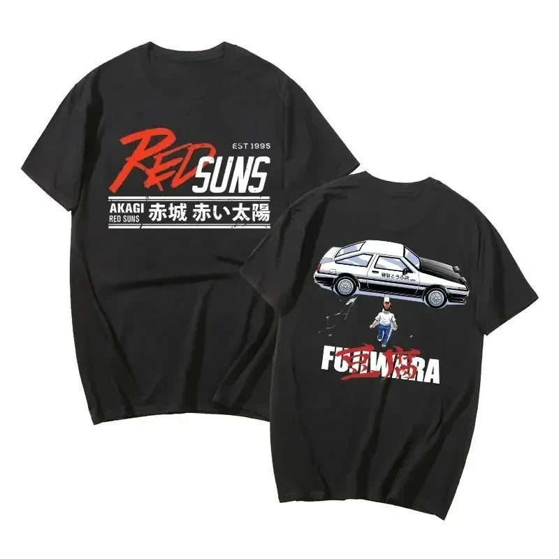 Anime Drift AE86 Initial D Double Sided T Shirt