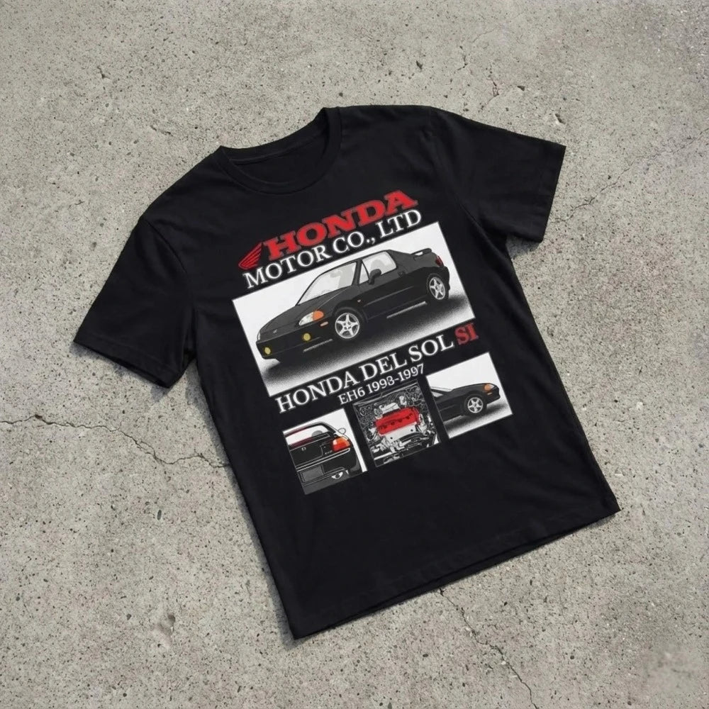 Honda Del Sol Si EH6 1993-1997 JDM Tee Summer