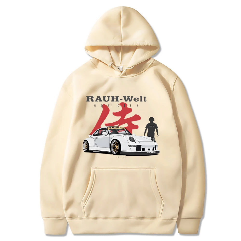 Manga Print Hoodie Japanese hoodie