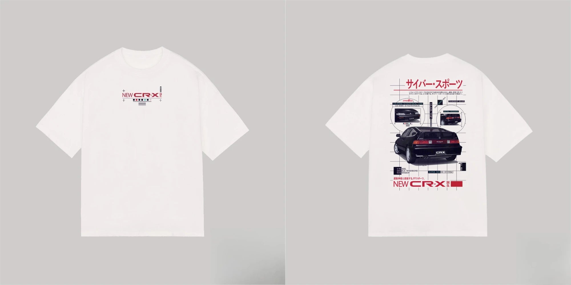 Honda CR-X  T-shirt Summer
