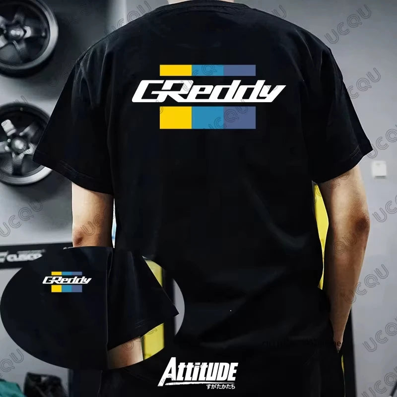 Greddy Cotton Short-sleeved T-shirt