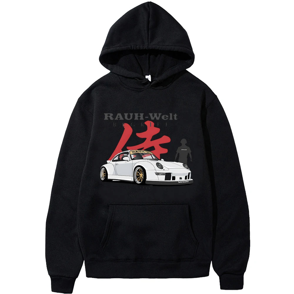 Manga Print Hoodie Japanese hoodie