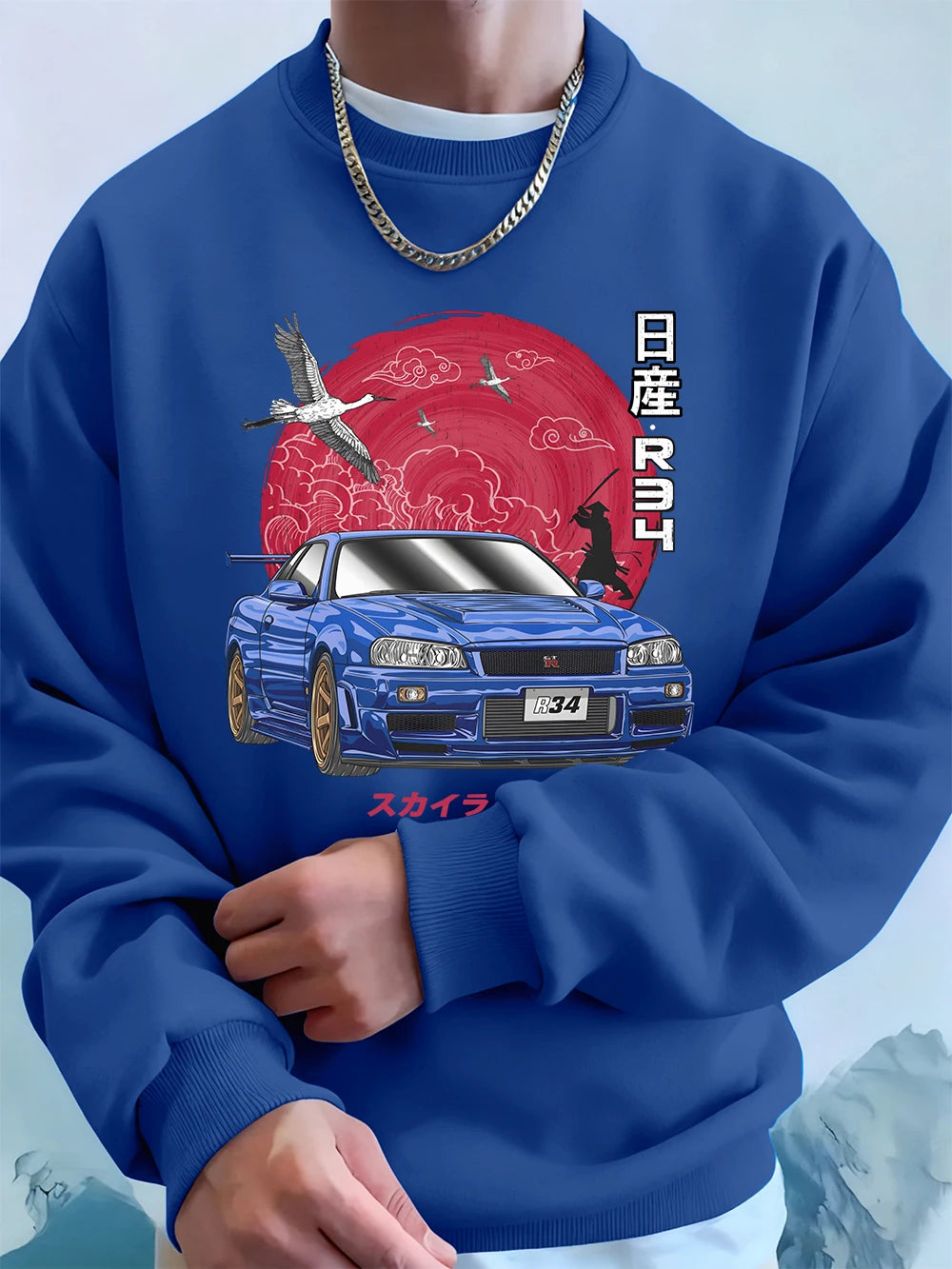Skyline Gtr R34 Prints crewneck