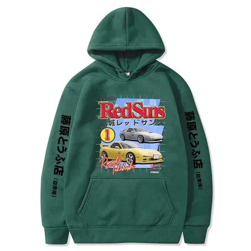 Redsuns Cartoon Anime Initial D Hoodie