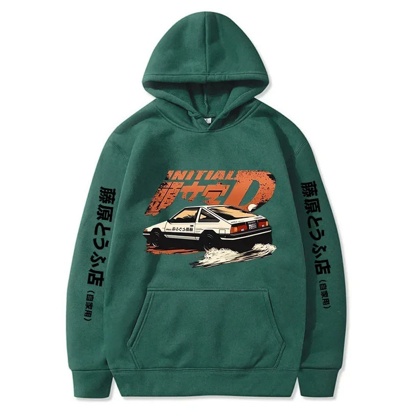 Redsuns Cartoon Anime Initial D Hoodie